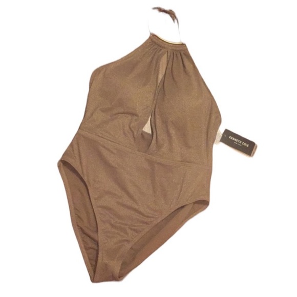 NWT Kenneth Cole Metallic One Piece - Picture 3 of 6